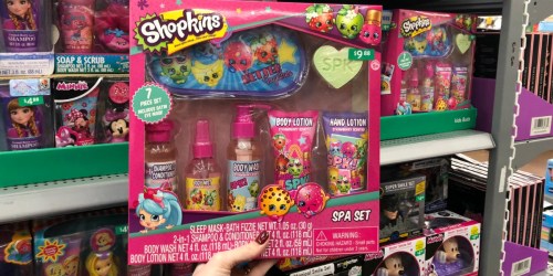 Children’s Bath & Body 7-Piece Spa Sets as Low as $7 on Walmart.com (Shopkins, Barbie & More)