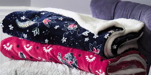 Vera Bradley Cozy Life Sherpa Throw Blanket Only $34 Shipped (Regularly $68)