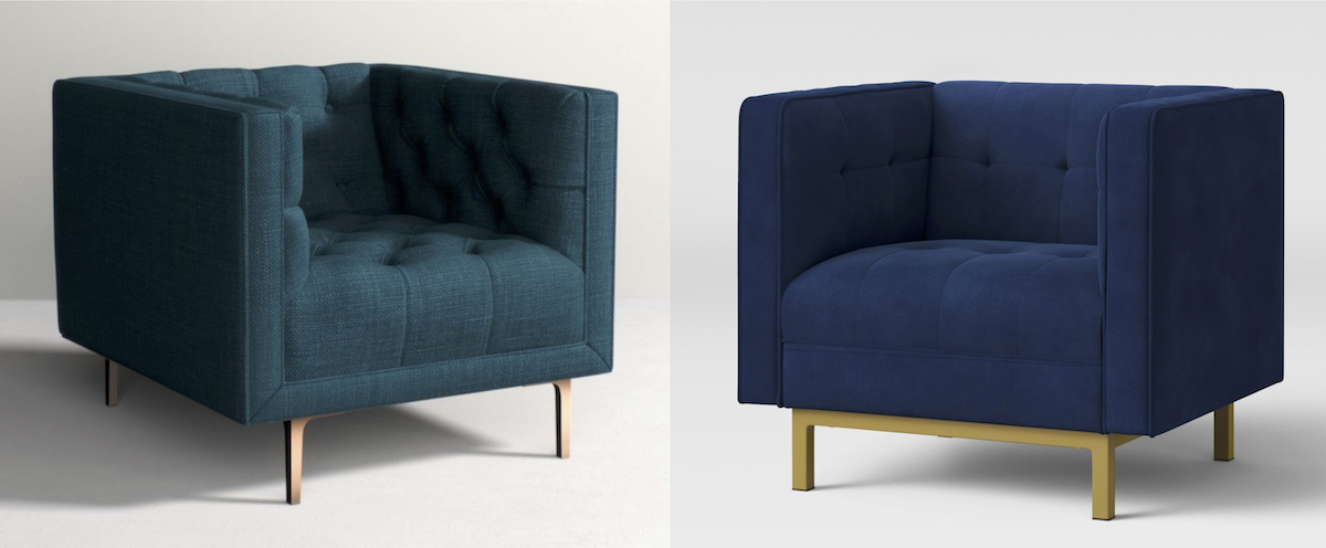 anthropologie and target accent chairs