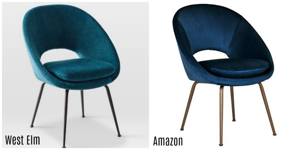 amazon chair vs west elm chair comparison
