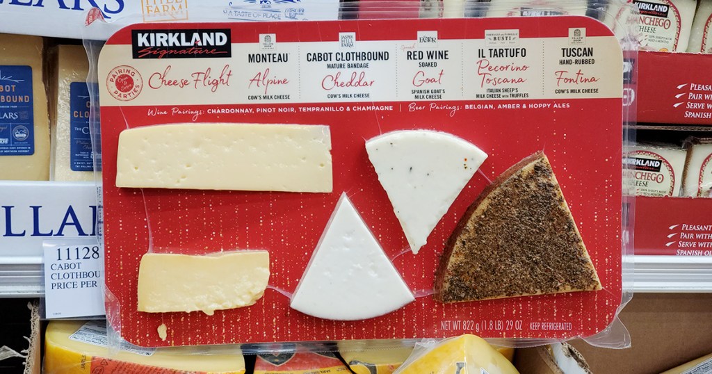 kirkland cheese flight sampler package