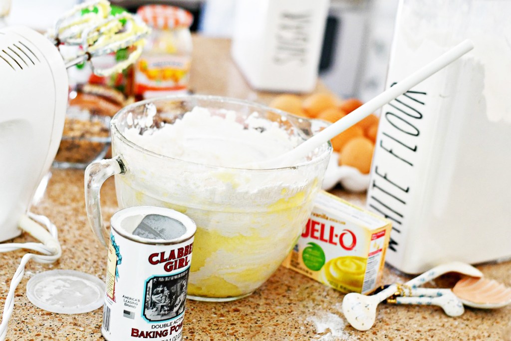 cookie dough ingredients on a counter