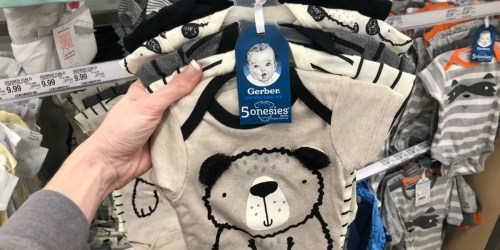 Gerber Onesies 5-Pack Only $6.99 at Target (Just $1.40 Each) & More