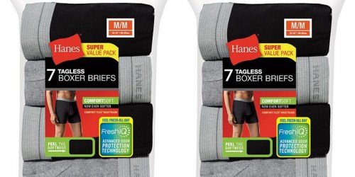 Hanes Men’s Boxer Briefs 7-Pack Only $10.39 Shipped (Just $1.48 Per Pair)