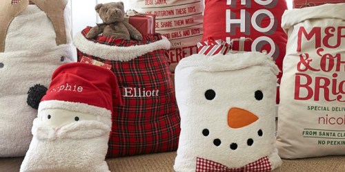 Pottery Barn Kids Sherpa Santa Sacks as Low as $18.99 (Regularly $39+) + More