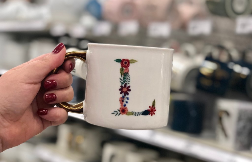 target monogram coffee mug anthro copycat