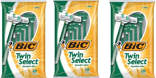 BIC Twin Select Men’s Disposable Razors 30-Count Only $8.64 Shipped on Amazon (Just 29¢ Per Razor)