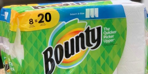 Bounty 8-Count HUGE Paper Towel Rolls Only $10.78 at Lowe’s (Equals 20 Regular Rolls)