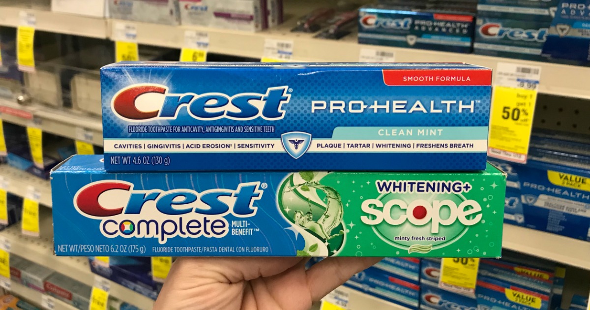 Crest Complete and Pro-Health Toothpaste 