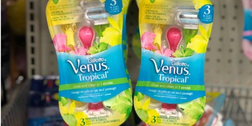 Amazon: Gillette Venus Women’s Tropical Disposable Razors 3-Pack Only $3.62 Shipped