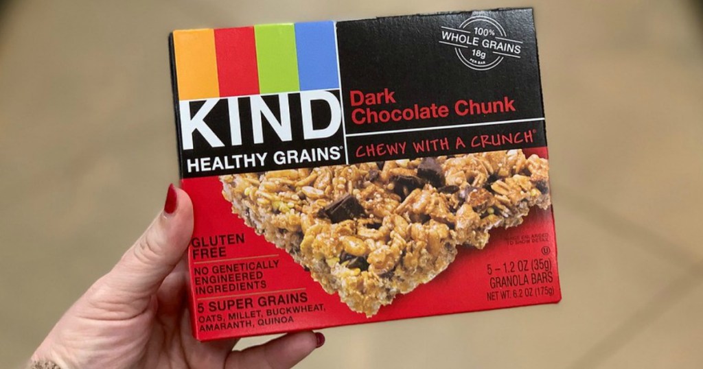 KIND Dark Chocolate Chunk Gluten Free Healthy Grains Bars