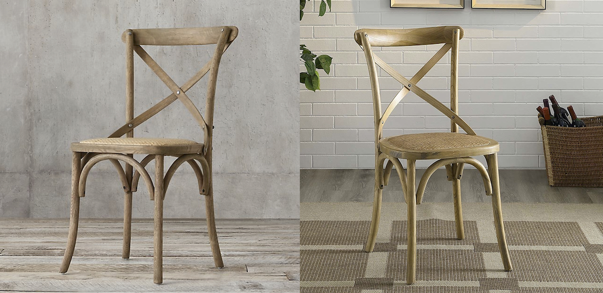 Restoration Hardware copycat items – crossback dining room chairs comparison