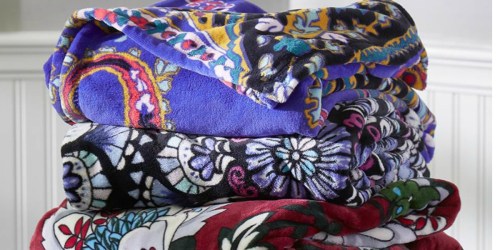 50% Off Vera Bradley Blankets + FREE Shipping