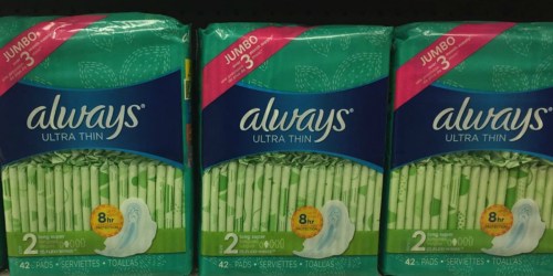 Amazon: THREE Large Packages of Always Ultra Thin Pads Only $17.63 Shipped + More