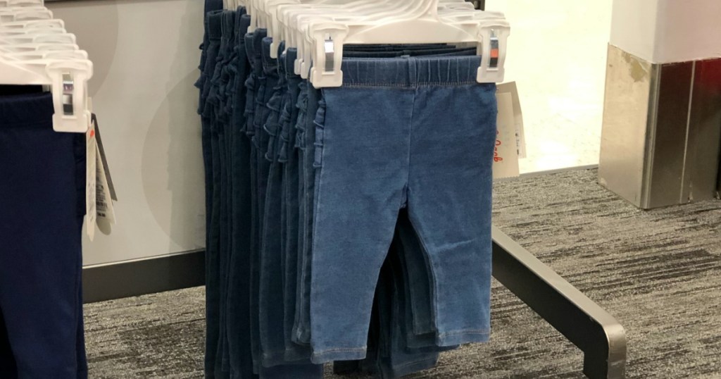 baby jeans on hanger at Target