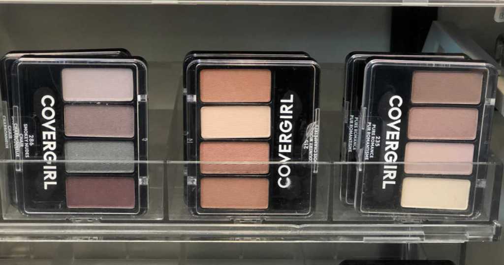 eyeshadow on shelf 