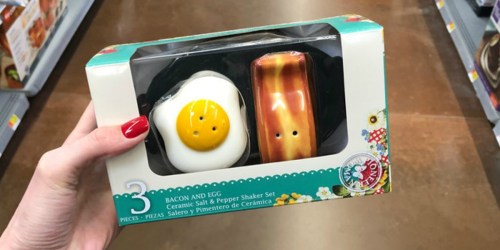 The Pioneer Woman Bacon and Egg 3-Piece Salt & Pepper Shaker Set Just $4.58 at Walmart