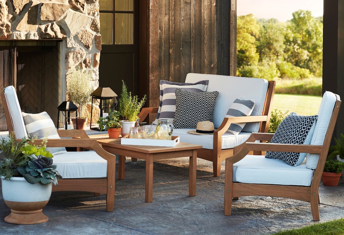 Restoration Hardware copycat items – target chesapeake 4 piece wood patio threshold set