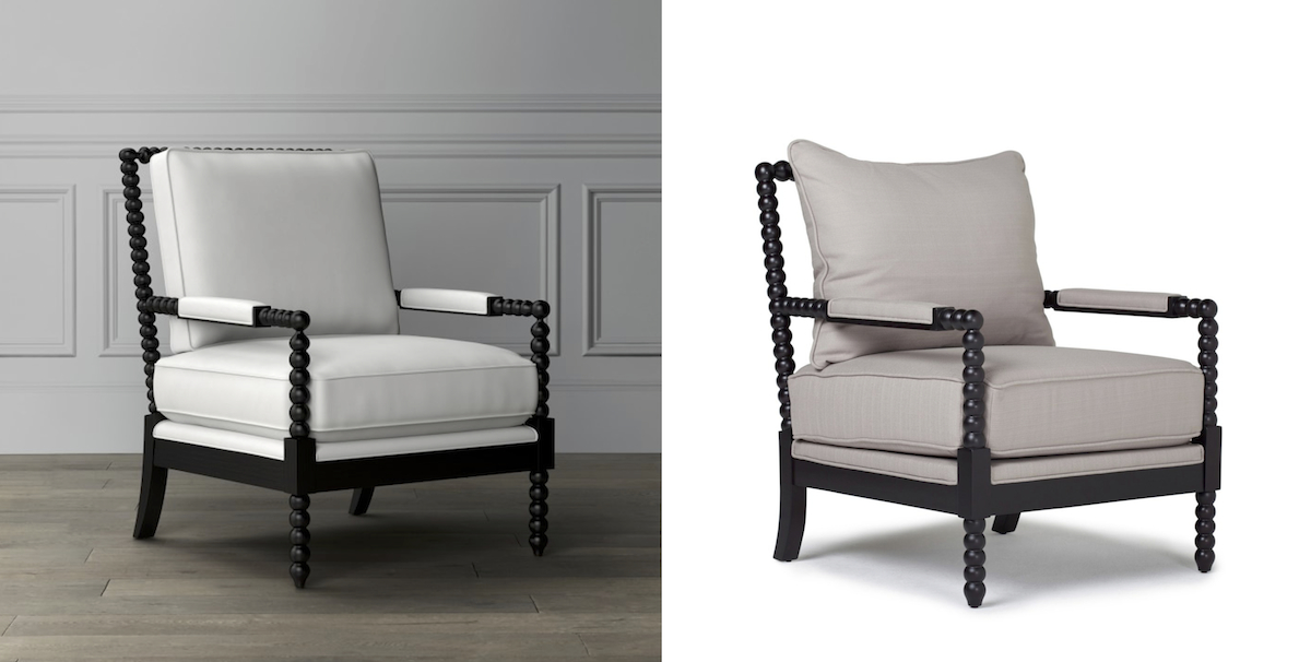 williams sonoma home copycat budget – spindle chair furniture comparisons side by side