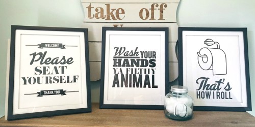 A Frugal Way to Spruce Up Your Bathroom Wall Decor