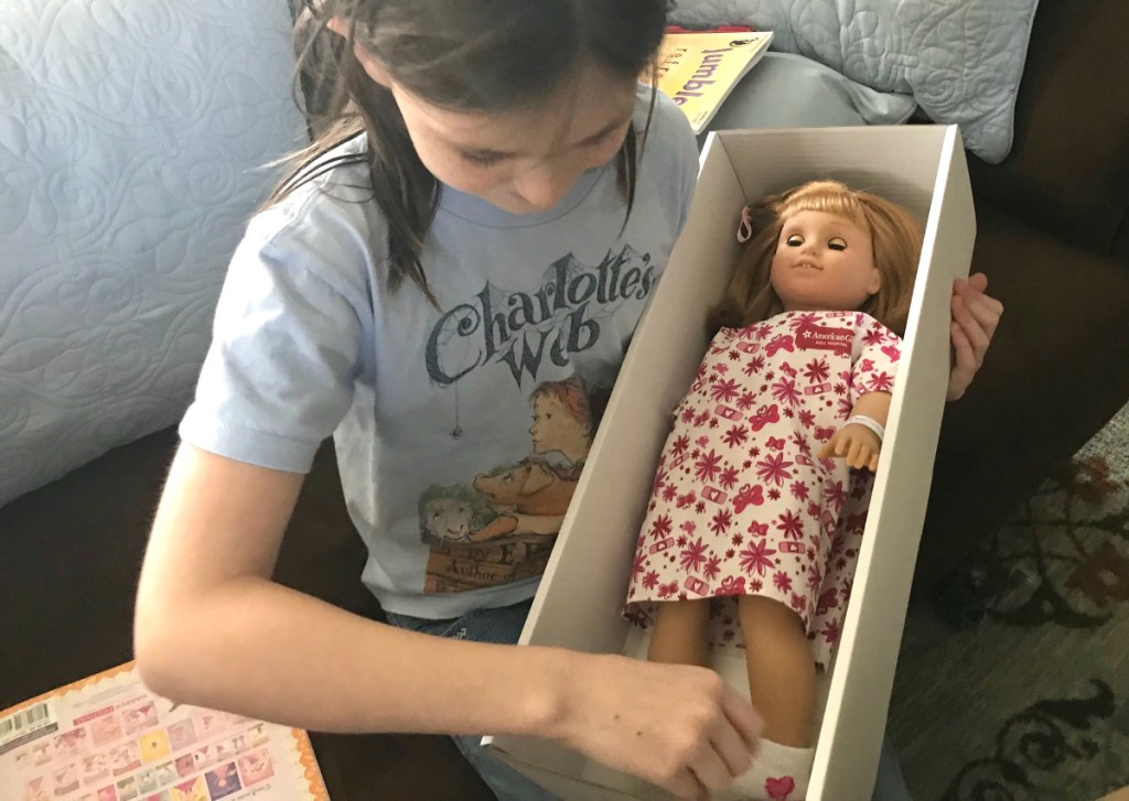 American Girl doll hospital makeover