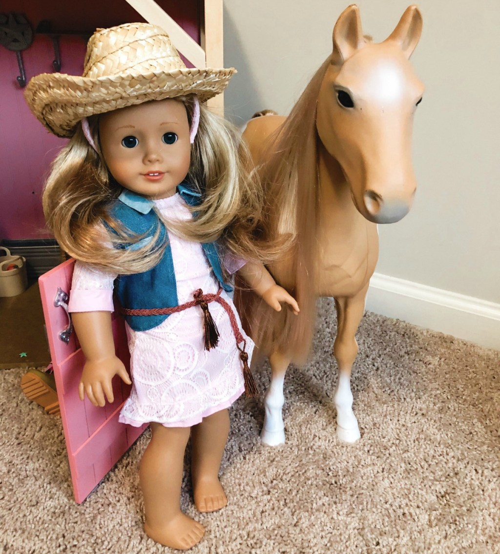 American Girl doll in knockoff clothing
