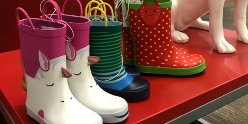 $10 Off $40 Shoes & Apparel Purchase at Target = Nice Deals on New Rain Boots, Sandals & More