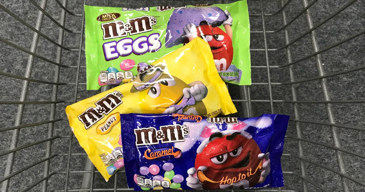 Easter M&M's in basket 