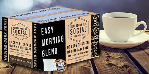 Amazon: Neighborhood Social Gourmet Coffee 80-Count K-Cups Only $19.76 Shipped (Just 25¢ Each)