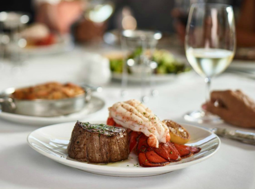 Fleming's Steakhouse meal