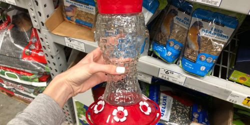 Garden Treasures Glass Hummingbird Feeder Only $4.24 (Regularly $17) at Lowe’s