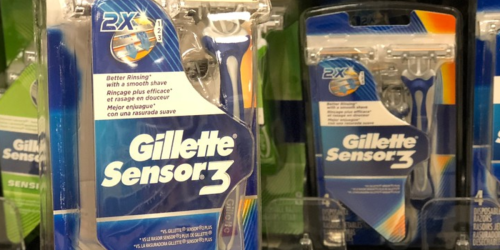 Gillette Sensor3 Men’s 8 Count Disposable Razors Only $5.54 Shipped on Amazon