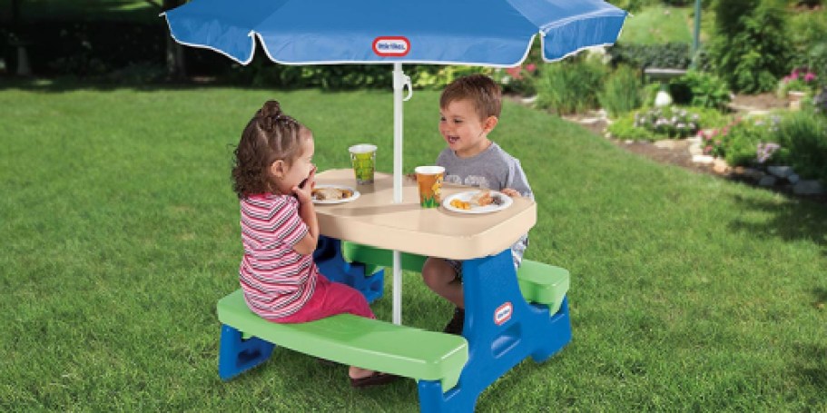 Little Tikes Picnic Table w/ Umbrella Only $44.54 Shipped on Amazon (Reg. $77)