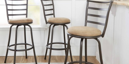 Three Mainstays Swivel Barstools Only $59 Shipped (Regularly $99)