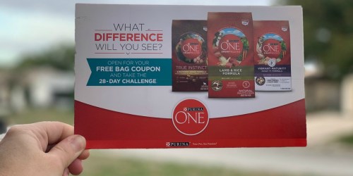 FREE Purina One Cat or Dog Food Coupon (Up to $10 Value)