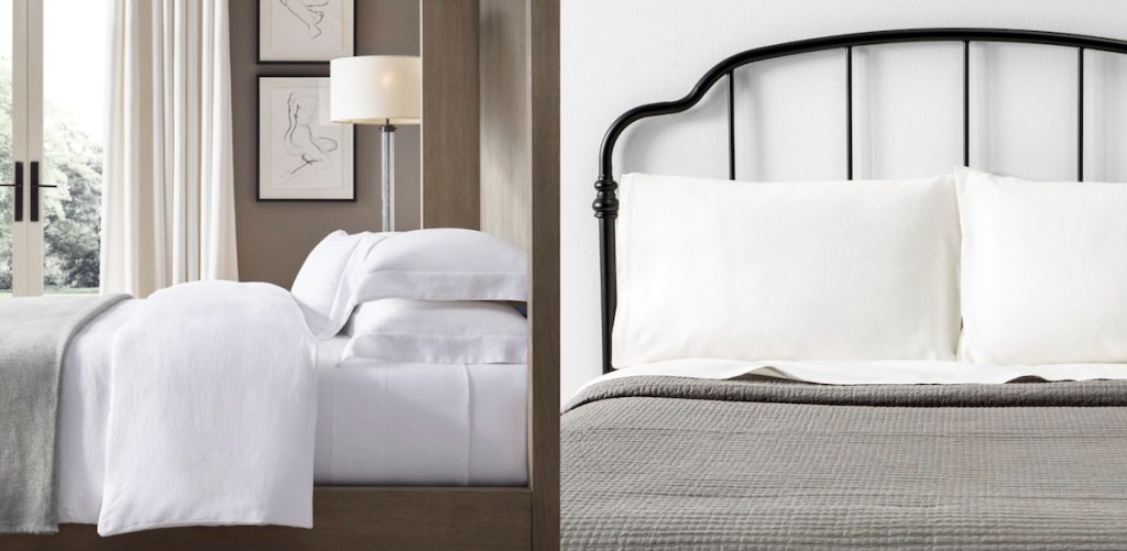 Restoration Hardware copycat items - white cream linen sheet sets