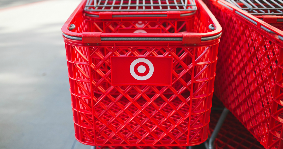 Target shopping cart front
