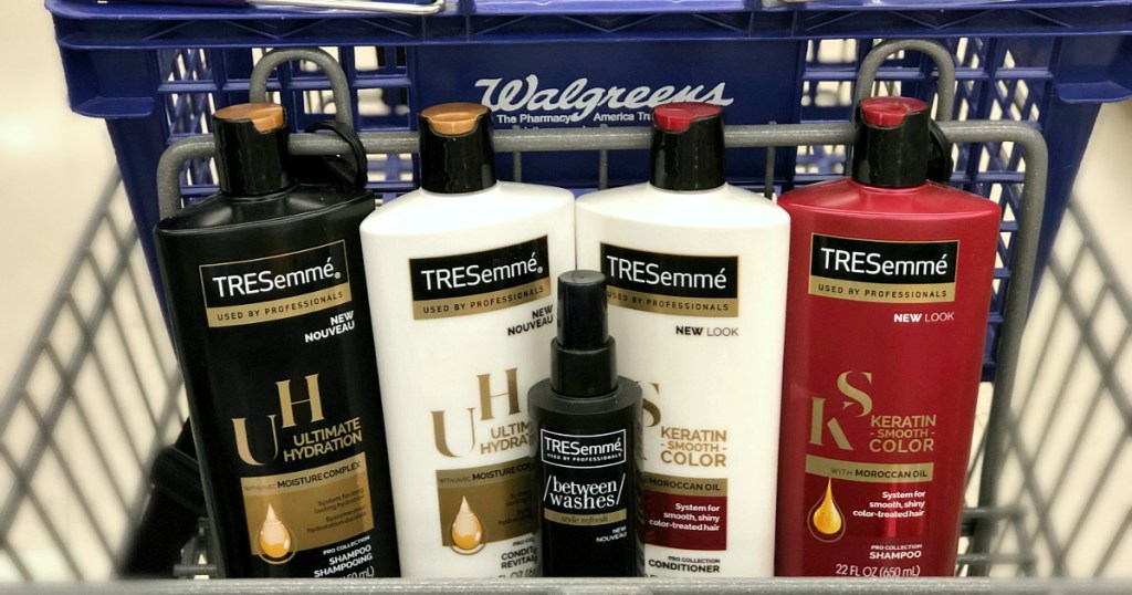 Tresemme haircare at Walgreens