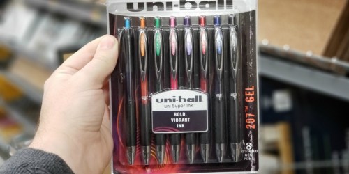 uni-ball Retractable Gel Pens 8-Count Only $3.29 at Walmart (Regularly $13)