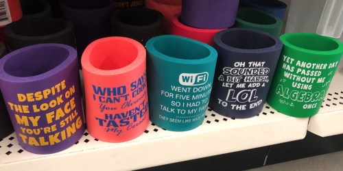 Fun Beverage Koozies Only $1 at Dollar Tree