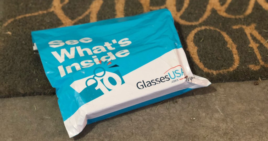 GlassesUSA Package on doormat