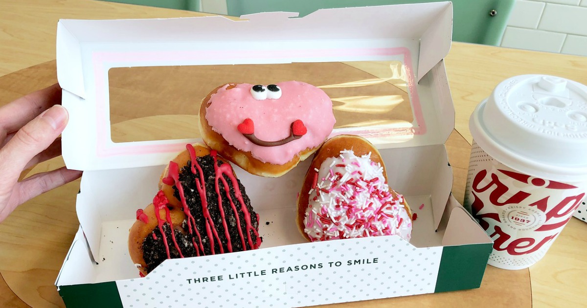 heart-shaped krispy kreme donuts 