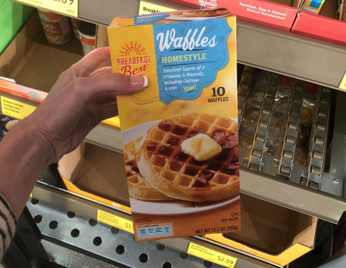 Homestyle waffles Aldi