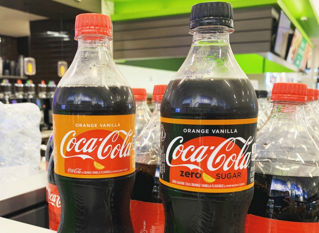 Orange Vanilla Coke and Coke Zero