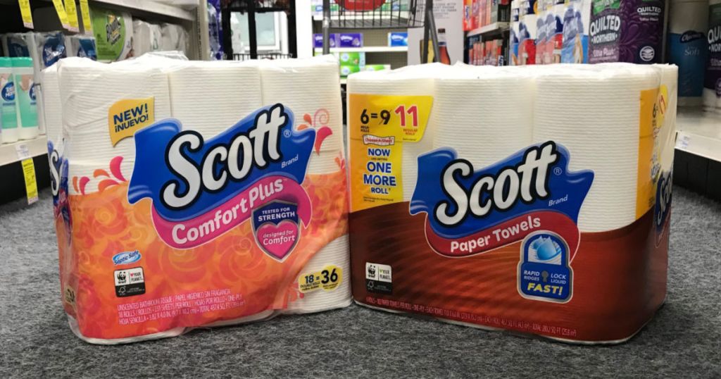 scott paper products on floor