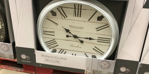 Sam’s Club: Oversized Wall Clock Only $19.98 (In-Store & Online)