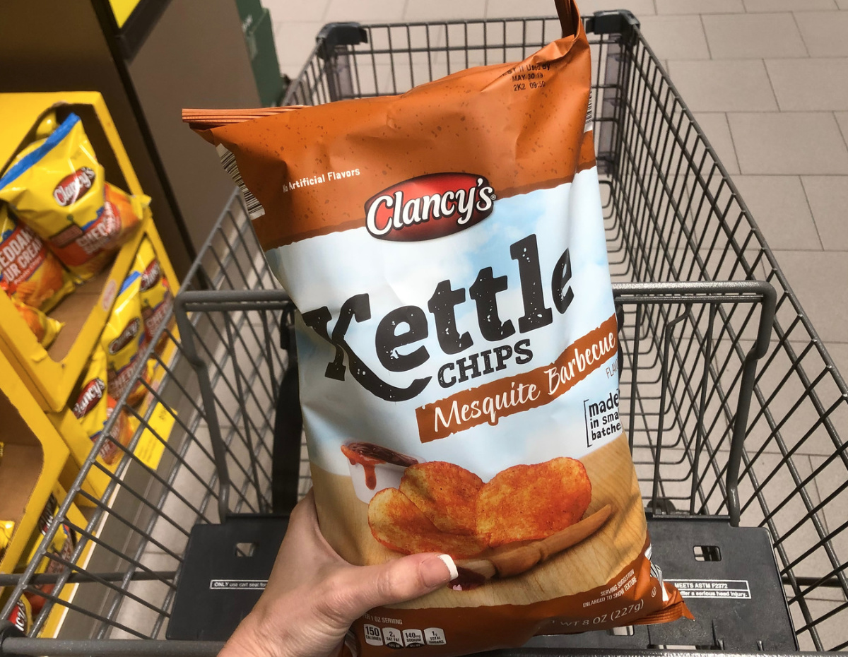 Clancy's kettle chips from Aldi