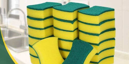 esonmus Heavy Duty 20-Count Scrub Sponges Only $6.99 on Amazon