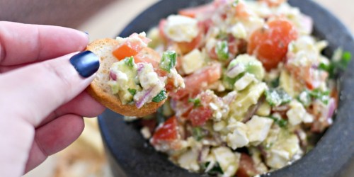 This Fresh Avocado Feta Salsa is a Delicious Game Changer!