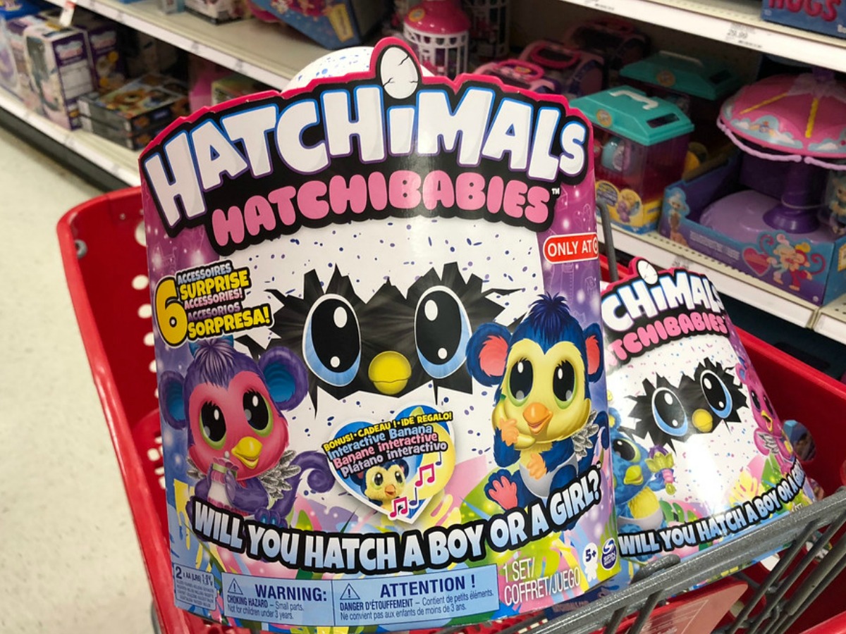 hatchimials being held in store